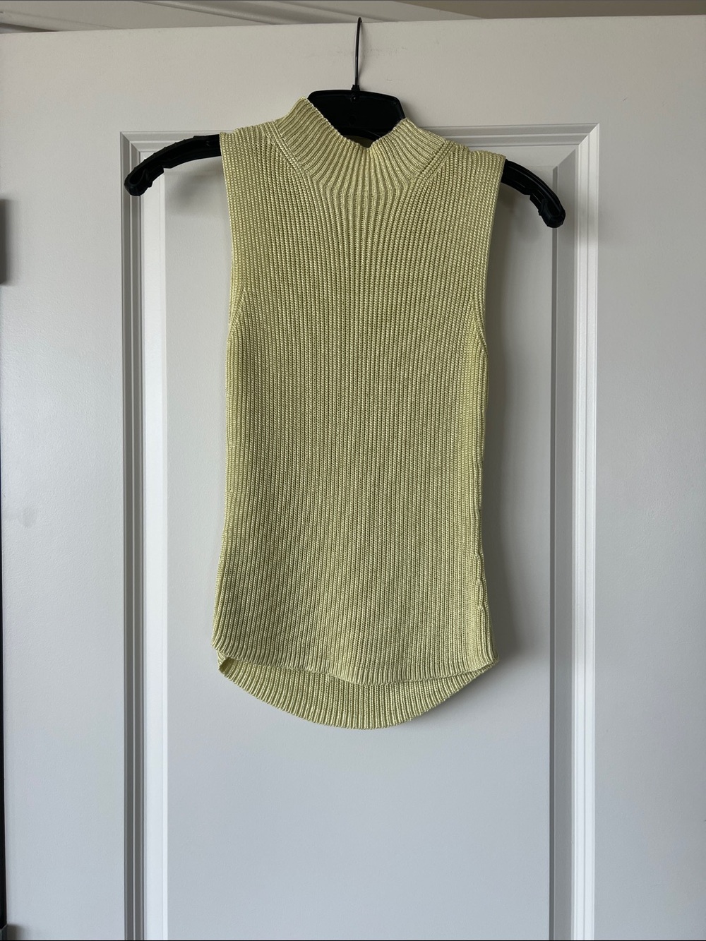 LOFT Sleeveless Ribbed Mock Neck Top Vintage